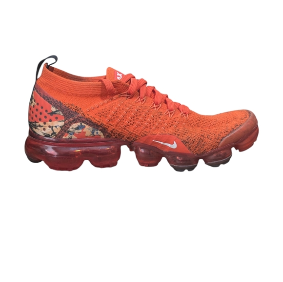 NIKE AIR VAPORMAX FLYKNIT 2HEEL GRAPHIC TEAM ORANGE 8.5 WOMEN'S - Picture 7 of 12